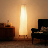 HOMCOM Dimmable Nordic Tripod Floor Lamp, 153cm – White