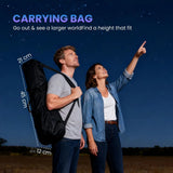 Outsunny Astronomy Telescope with 70 mm Aperture, Adjustable Tripod & Carry Bag – Beginner Stargazing, White