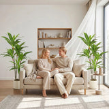 HOMCOM 150cm Lifelike Artificial Dracaena Tree with Bendable Trunks – Zero-Maintenance Fake Plant, Green