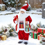 HOMCOM 120cm Life Size Singing Dancing Santa Claus