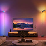 HOMCOM Uplighter Floor Lamp with Tuya App and Music Sync
