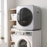 HOMCOM 4kg Vented Tumble Dryer with Stainless Steel Drum, 800W Compact Freestanding Dryer, Silver