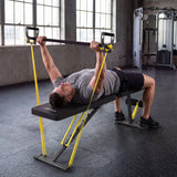 SPORTNOW Adjustable Weight Bench with 7 Backrest Positions & Resistance Bands – 300kg Foldable Incline Decline Bench