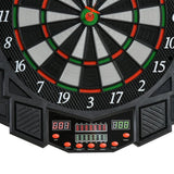 HOMCOM Electronic Dartboard Set with LED Score Display, 27 Games & 12 Soft Tip Darts – Up to 8 Players