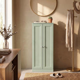 HOMCOM Narrow Bathroom Cabinet with 2 Doors & 4 Tiers – Slim Freestanding Storage Cupboard