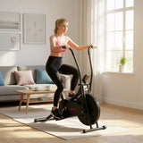 SPORTNOW Exercise Bike with Adjustable Seat, LCD Display and Silent Belt Drive – Home Gym Cardio