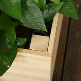 Outsunny Distressed Wood Planter with Trellis, 90x43x150cm
