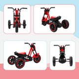AIYAPLAY Kids Tricycle with Steel Frame & Wide Seat – Toddler Balance Trike for Indoor and Outdoor Use, Red