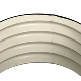 Outsunny Set of 2 Galvanised Raised Garden Beds with Safety Edging – Open-Bottom Planters, Cream White