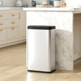 HOMCOM 45L Stainless Steel Sensor Bin with Soft-Close Lid and Removable Inner Bucket – Touchless Kitchen Bin