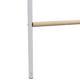 PawHut Chicken Perch Roosting Ladder with Four Tiers – Wooden and Galvanised Steel Jungle Gym for Coop, Backyard Farm