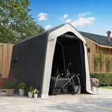Outsunny 1.8 x 2.4m Waterproof Garden Storage Shed Tent – Portable Shelter for Motorbikes, Bikes and Garden Tools