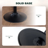 HOMCOM Set of 2 Faux Leather Bar Stools with 360° Swivel & Adjustable Height – Kitchen Stools, Dark Green