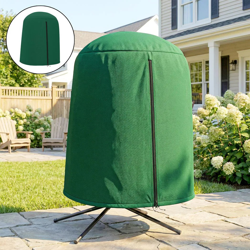 Outsunny Hanging Egg Chair Cover, 190 x 128 cm – Waterproof UV Resistant Oxford Cloth with Zip, Green