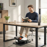 SPORTNOW Under Desk Elliptical Machine with 12 Speeds, LED Monitor & Remote Control – Electric Seated Pedal Exerciser