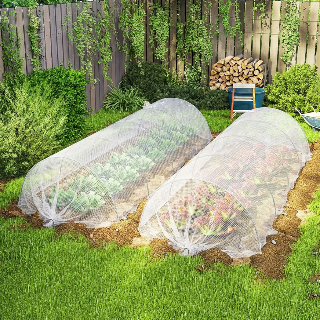 Outsunny 4 x 6m Waterproof Tarpaulin, 140GSM Heavy-Duty Tear-Resistant PE Tarp with Reinforced Grommets – UV-Protected Cover