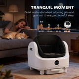 PawHut Self-Cleaning Cat Litter Tray with Top Opening, Infrared Sensors and 8L Waste Bin – Quiet, Automatic