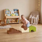 AIYAPLAY 5-Piece Foam Climbing Blocks with Non-Slip Base & Removable Cover – Toddler Soft Play Set