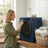 HOMCOM 5kg Compact Vented Tumble Dryer, 1000W with Anti-Crease Reverse Action and ECO Mode – Blue