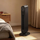 HOMCOM 2000W Ceramic Electric Heater with Fan, Timer, Oscillation and Remote – Fast Room Warming, Black
