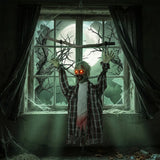 HOMCOM 110cm Screaming Animated Hanging Halloween Decoration