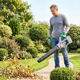 Outsunny Cordless Leaf Blower with 2 x 4.0Ah Batteries & Charger – 36V Lightweight Garden Blower, 1000W Brushless Motor