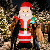 Outsunny 8ft Inflatable Santa with LED Lights