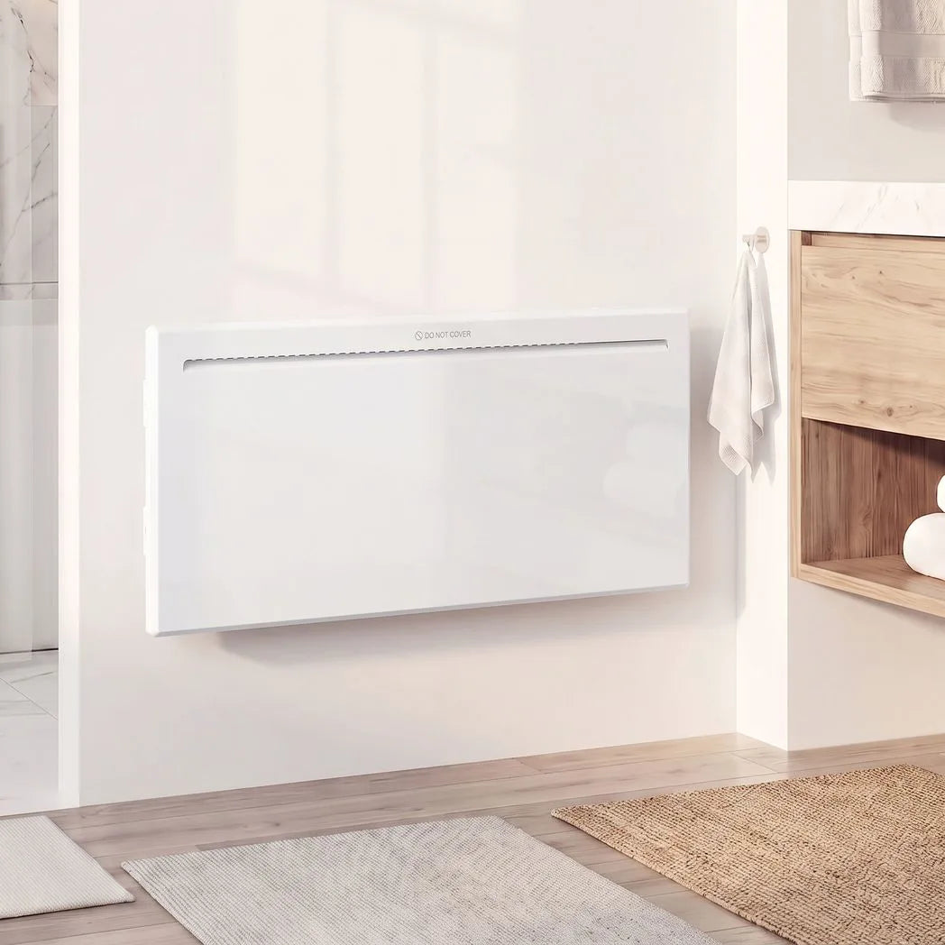 HOMCOM 2000W Smart WiFi Panel Heater with Weekly Timer & Anti-Frost – Wall Mounted or Freestanding, White