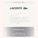 Lacoste Essential Eau de Toilette Spray 75ml – Fresh & Citrus, Woody Fragrance for Men