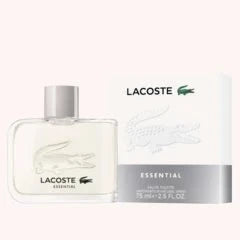 Lacoste Essential Eau de Toilette Spray 75ml – Fresh & Citrus, Woody Fragrance for Men
