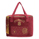 Warner Bros Harry Potter Alumni Lunch Bag – Gryffindor Red Velvet with Embroidered Crest & Gold Zip