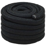 vidaXL Multipurpose Utility Rope 50 mm 5 m Black PP 15000 kg Max Load