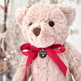 Aye Do Gifts I Love You Teddy Bear with Engraved Stainless Steel Charm – Valentine's Keepsake Gift, 31cm