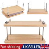 Wooden Bookbinding Press with Bolts and Wing Nuts – Portable Binding Press for Books, Albums and Scrapbooks