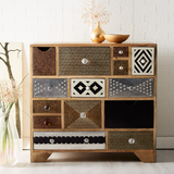 Sorio hand-crafted 14 drawer chest