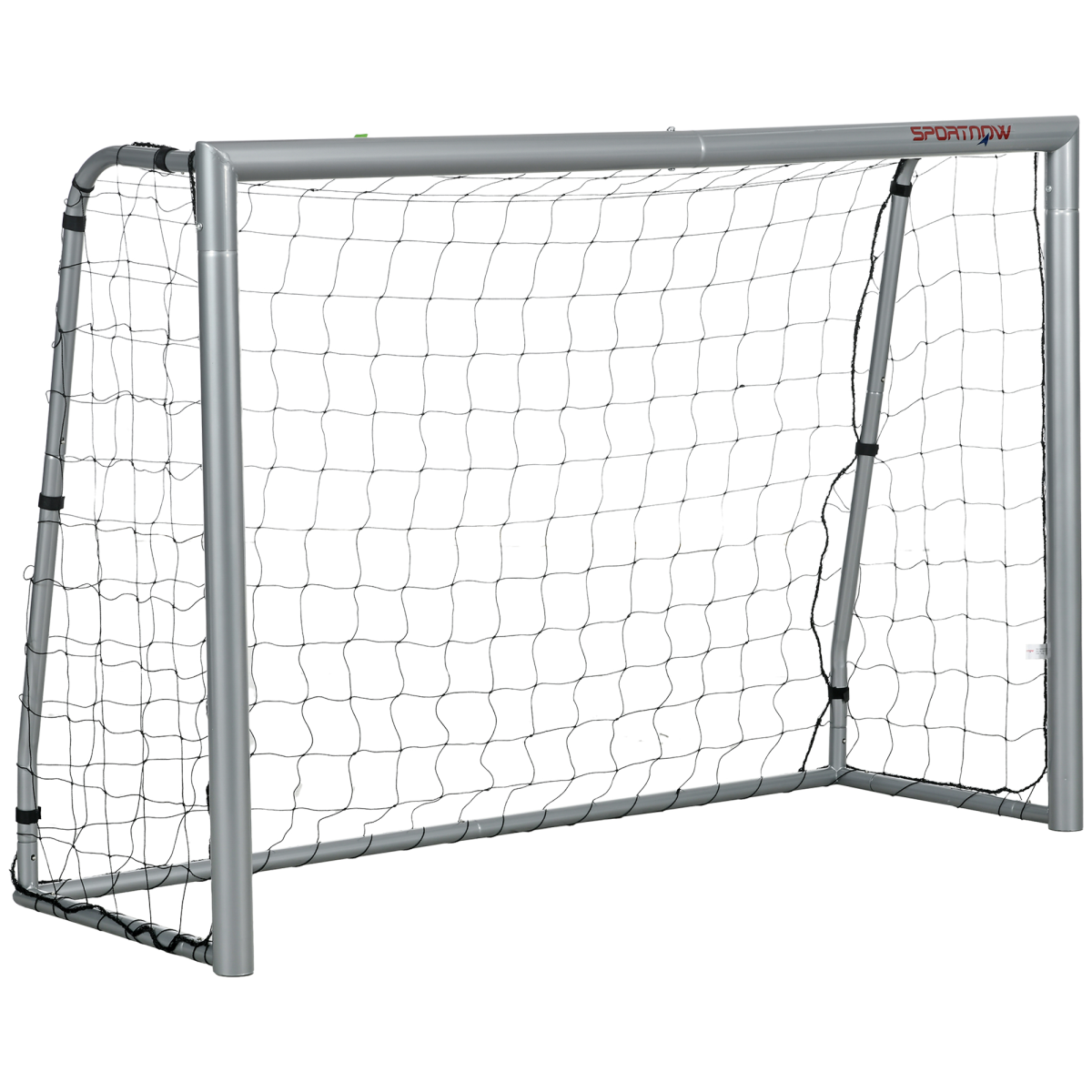 SPORTNOW 8ft x 5ft Football Goal with Weather-Resistant Net – Easy Set-Up Training Goal, Grey