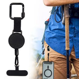 Retractable Anti-Theft Phone Tether with Belt Clip, Steel Wire Lanyard – Secure Phone Holder for Bags