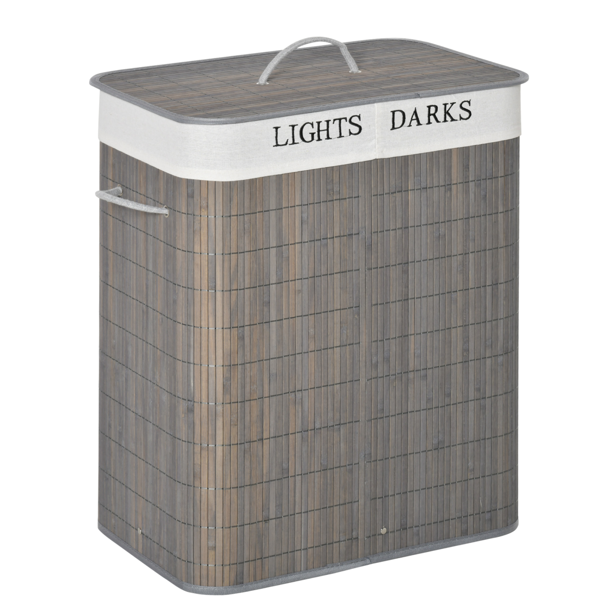 HOMCOM 100L laundry basket with lid