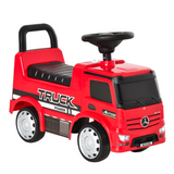 HOMCOM 3-in-1 Kids Ride-On Mercedes Truck with Under-Seat Storage – Push Along Walker for 12-36 Months, Red