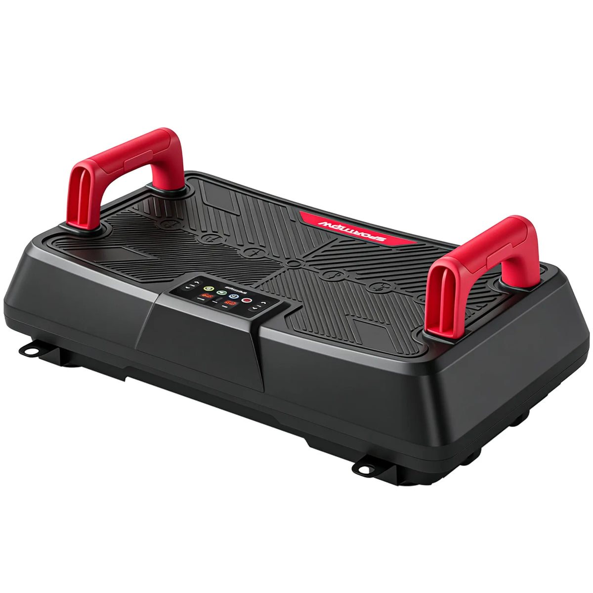 SPORTNOW Vibration Plate with 99 Speed Levels, 3 Programmes & Resistance Bands – Quiet Home Exercise Machine