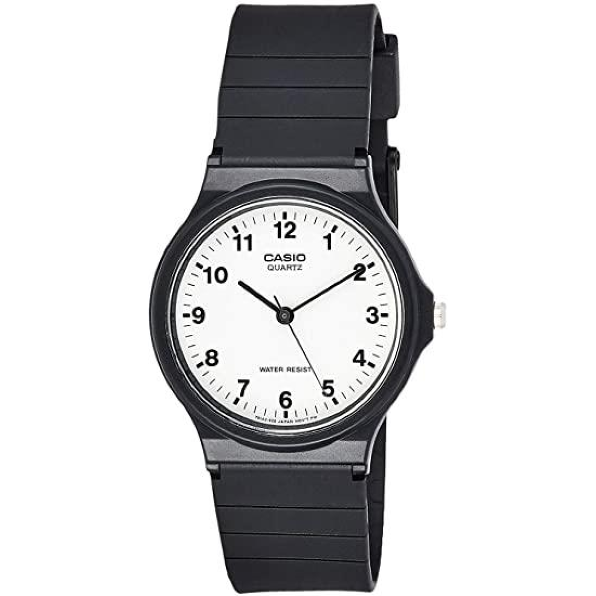 Casio Men's Classic Watch MQ-24-7BLL – White Dial, Black Resin Strap