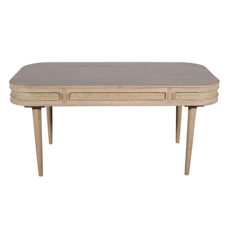 Valencia cane and mango wood dining table