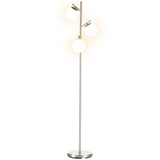 Modern 3-Light Tree Floor Lamp – Silver