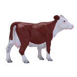 Mojo Fun Hereford Cow Toy – Realistic Hand-Painted Farm Animal Figure