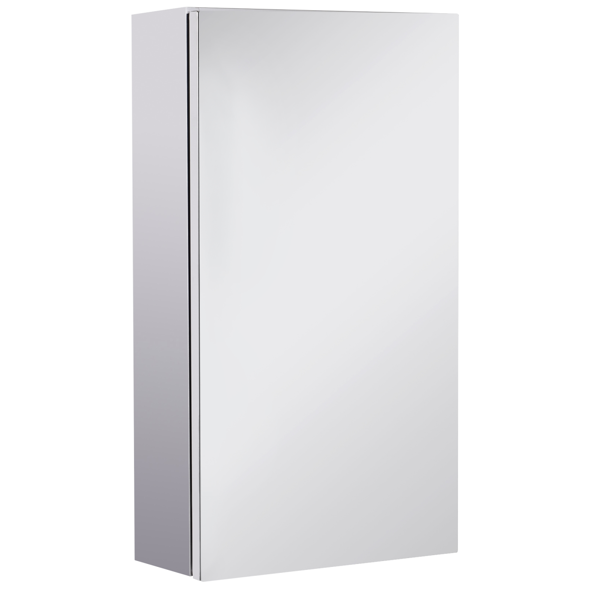 HOMCOM Wall-Mounted Bathroom Mirror Cabinet with Glass Door, 2 Storage Levels – Contemporary Design
