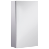 HOMCOM Wall-Mounted Bathroom Mirror Cabinet with Glass Door, 2 Storage Levels – Contemporary Design