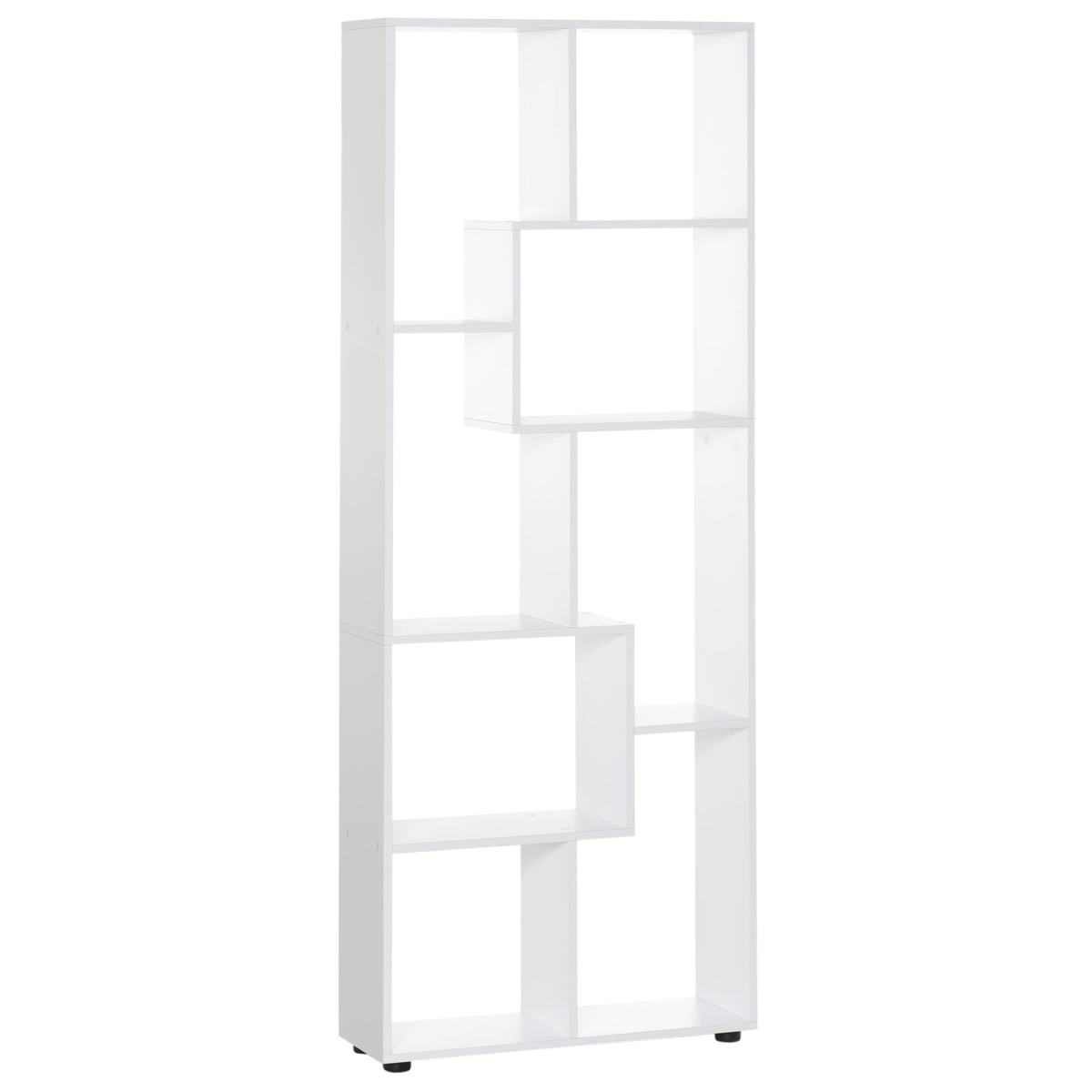 White 8-grid bookshelf