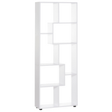 White 8-grid bookshelf