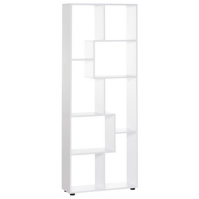 White 8-grid bookshelf