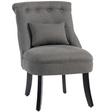 HOMCOM charcoal retro accent chair